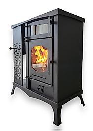 Desan Midi-K Hibrit Pelet Sobası | Fırınlı & Elektriksiz (Odun/Pelet)