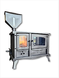 KUZİNELİ  PELET VE ODUN SOBASI MEGA