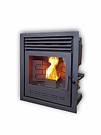 HAZNE ŞÖMİNE FANLI PELET SOBASI